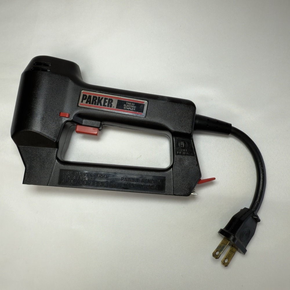 Parker TRE-50 Electric Lil Tacker Vintage Stapler Tested & Working